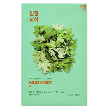 Holika Holika Pure Essence Mask Sheet Mugwort veido kaukė su paprastojo kiečio ekstraktu 1 vnt.