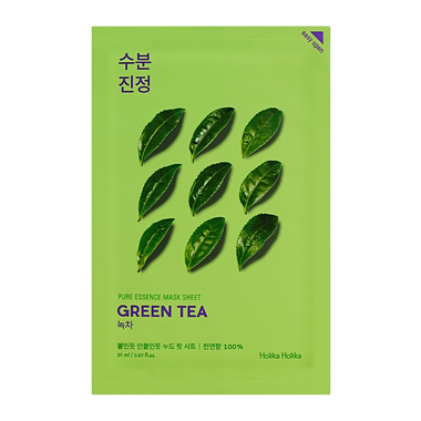 Holika Holika Pure Essence Mask Sheet Green Tea veido kaukė 1vnt