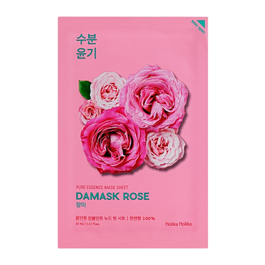 Holika holika Pure Essence Mask Sheet - Damask Rose veido kaukė su Damasko rožių aliejumi